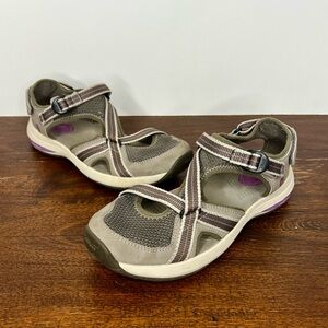Teva Women's Ewaso Taupe Gray and Lavender Purple Water Shoe